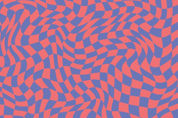 Desenhado à mão colorido estilo retro groovy fundo psicodélico