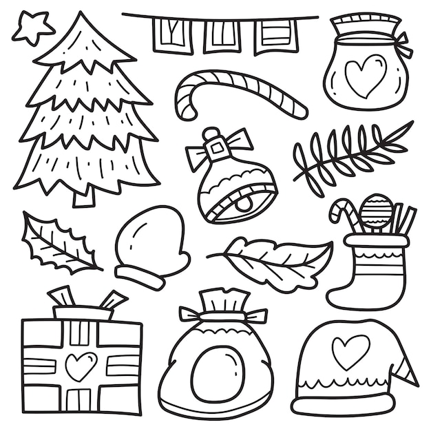 Desenhos para colorir de dispositivos de tela de natal kawaii