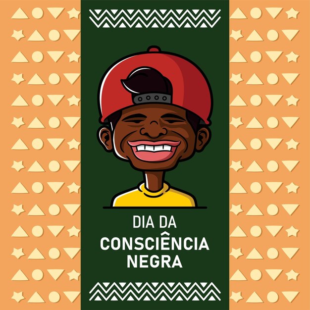 Desenhado à mão dia da consciência negra