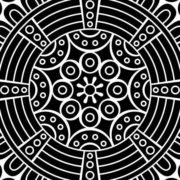 Desenho à mão desenho colorido de flor de lótus mandala