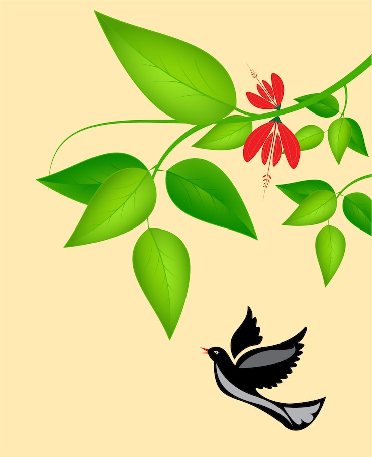 Vetor desenho animado árvore de kaju árvore de caju sinhala