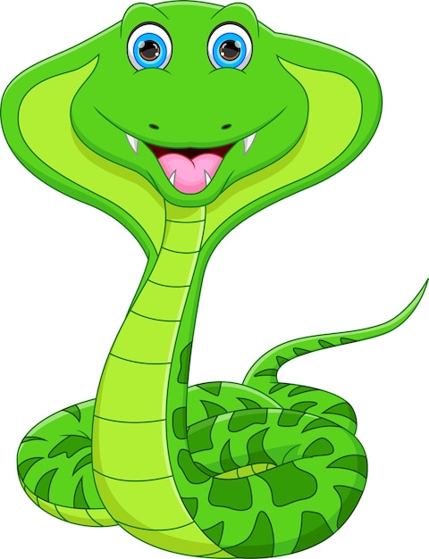 personagem de desenho animado de cobra em fundo branco 4484557