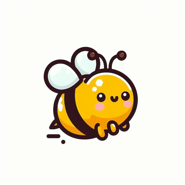Vetor desenho animado de abelha fofa