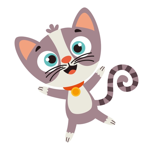 Desenho Animado De Um Gato