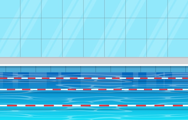 FREE! - Desenho de Piscina Olímpica para Colorir - Twinkl