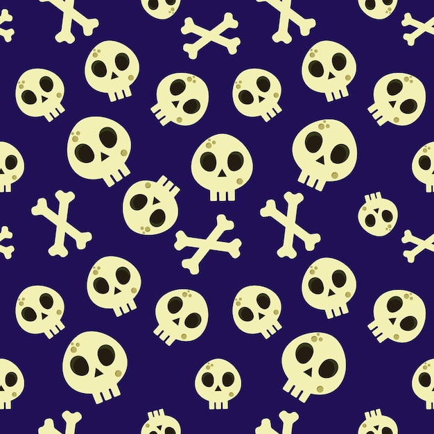 Desenho animado Jolly Roger ilustração vetorial padrão sem emenda