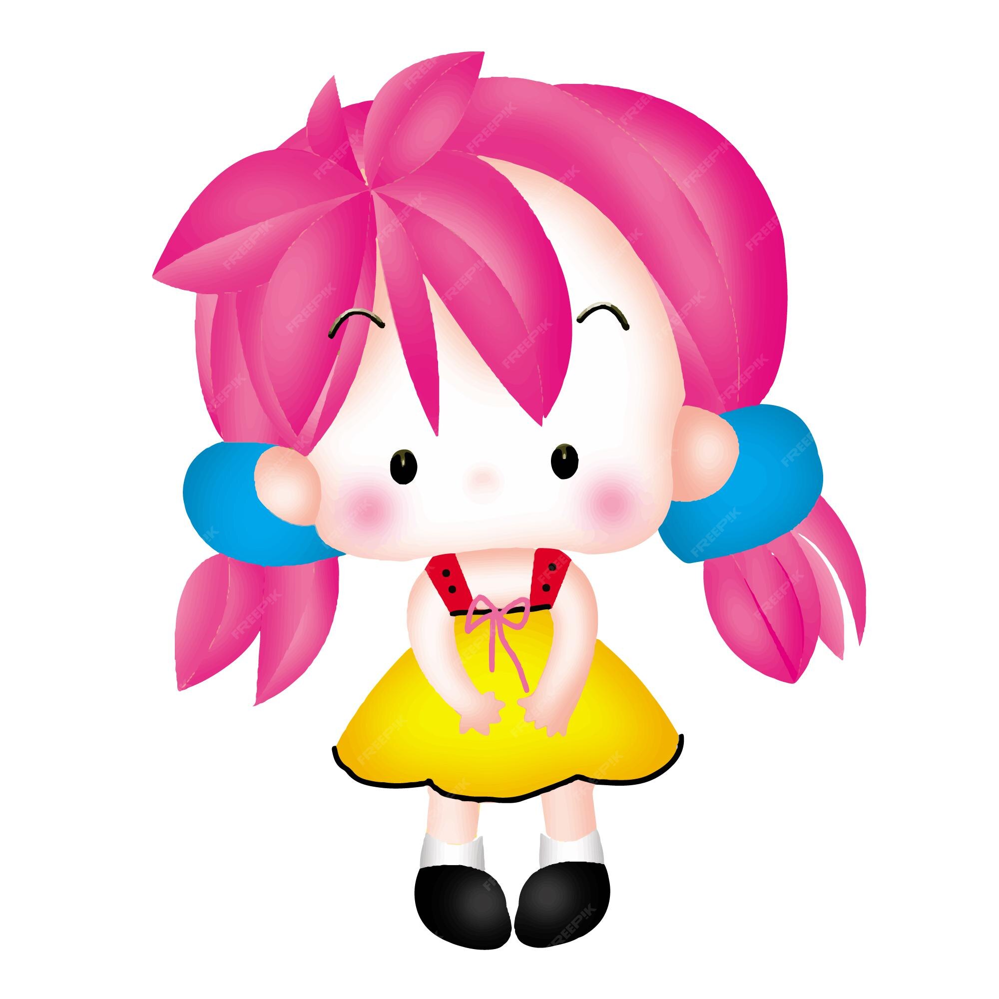 menina anime personagem fofo ilustração de emoção dos desenhos animados,  desenho clipart arte de design de mangá kawai 8470176 PNG