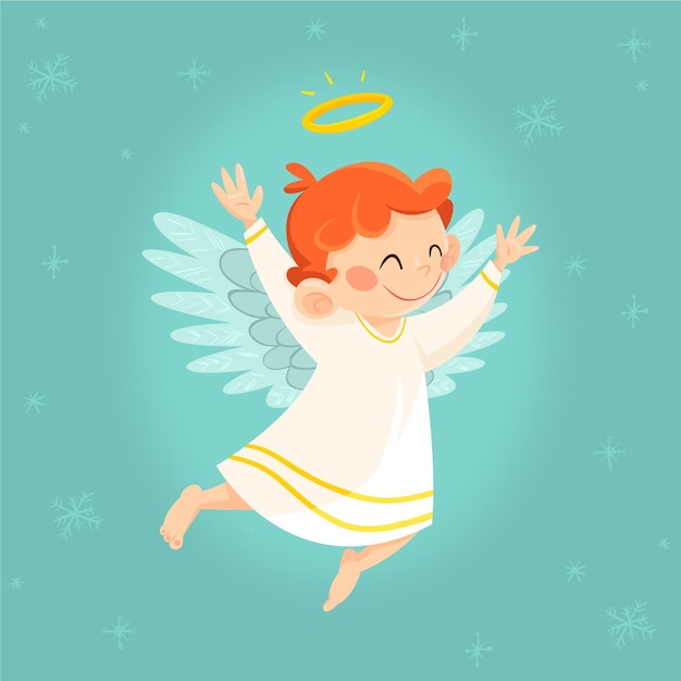 Desenho anjo de natal