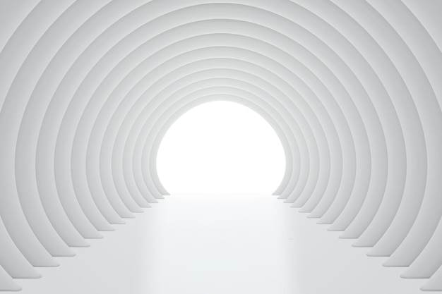 Desenho arquitetônico minimalista moderno de túneis