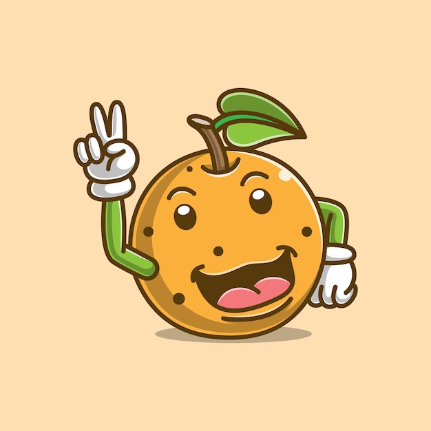 Desenho bonito laranja