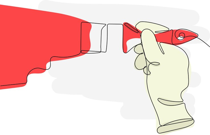 Vetor desenho contínuo de uma linha de ferramentas para construtores