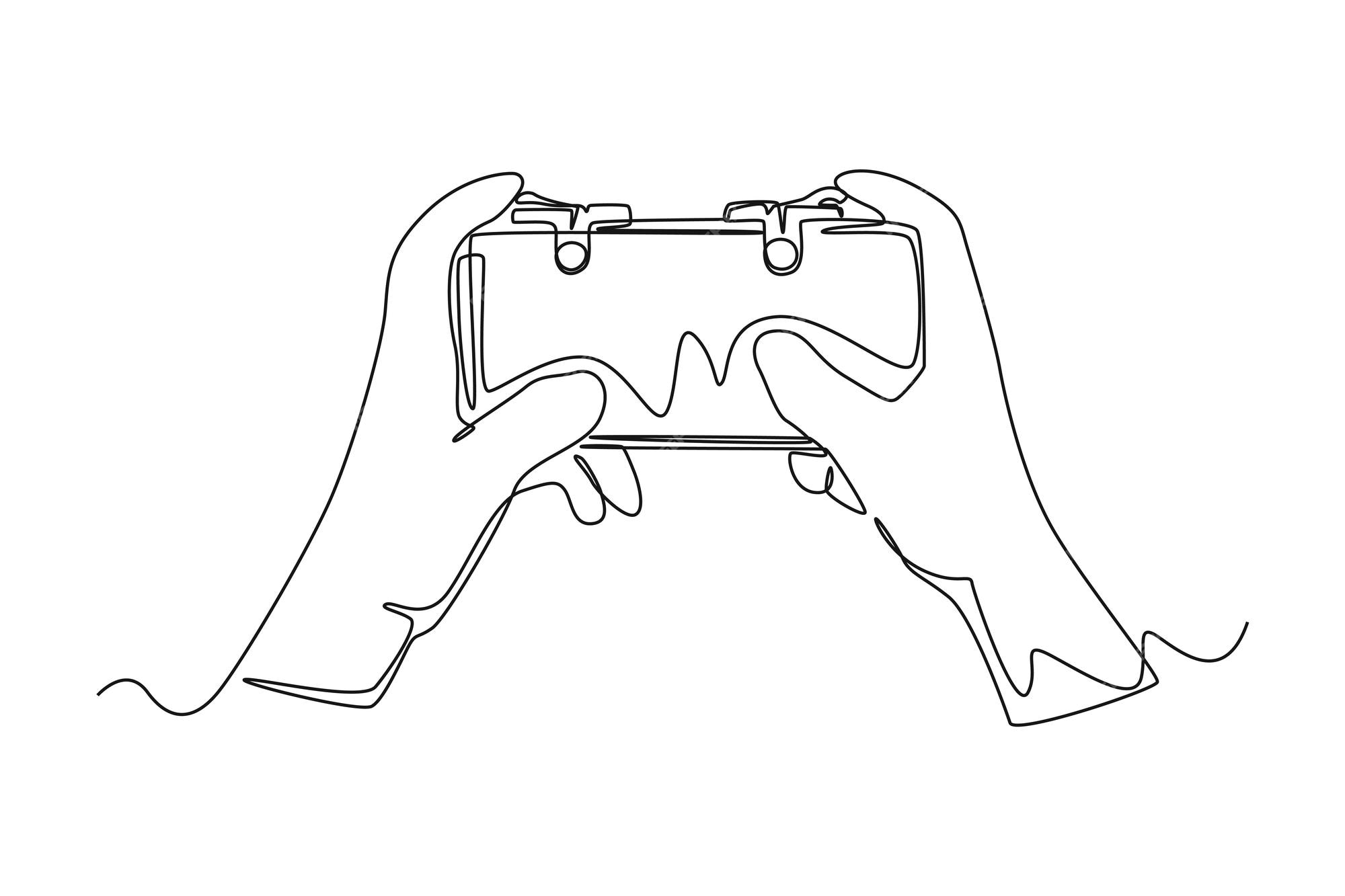 único gamepad de desenho de uma linha de consoles de jogos. conceito de jogo  de esportes eletrônicos. ilustração em vetor gráfico de desenho de desenho  de linha contínua. 18921449 Vetor no Vecteezy