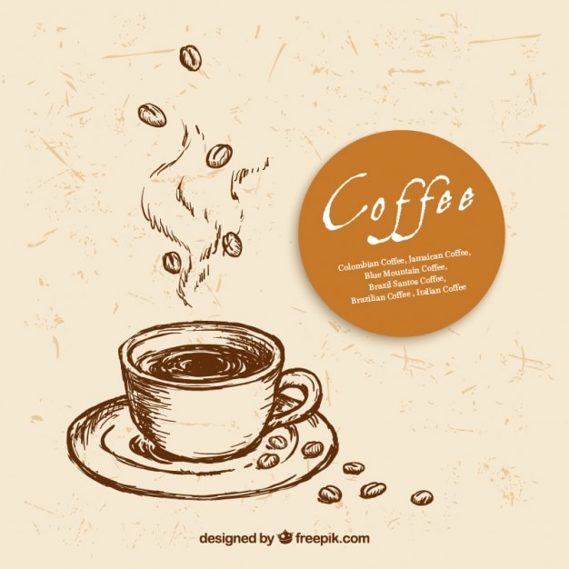 Desenho copo de café