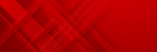 Desenho criativo de fundo de banner web abstrato vermelho moderno