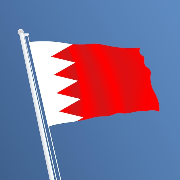 Desenho da bandeira do bahrein