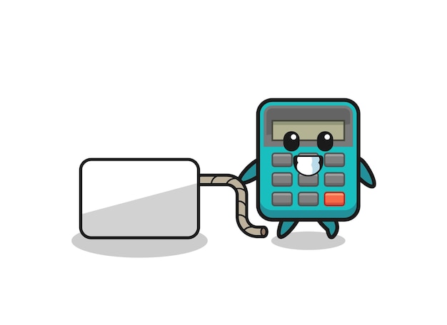 Desenho da calculadora está puxando um banner