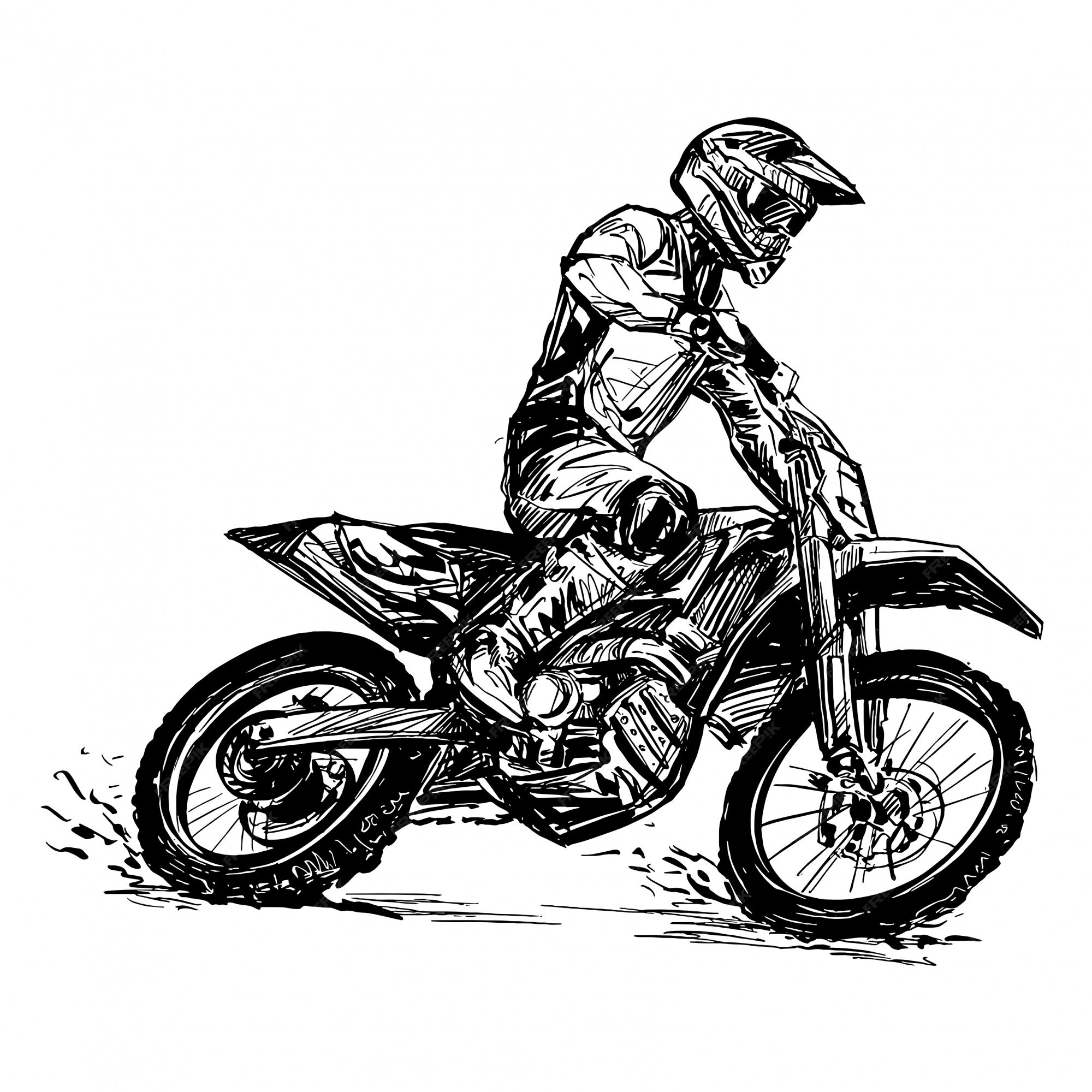 Desenho da competição de moto