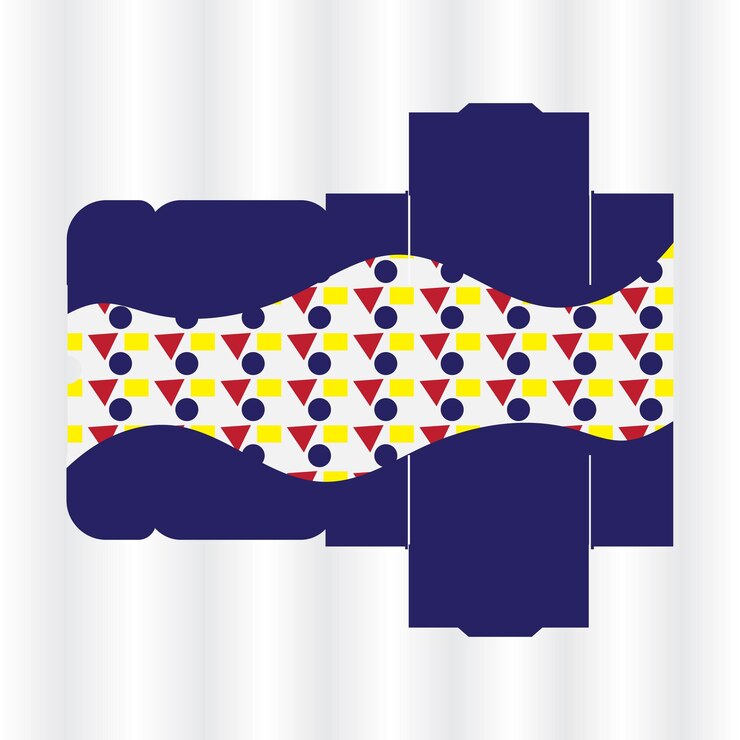 Vetor desenho da embalagem da caixa