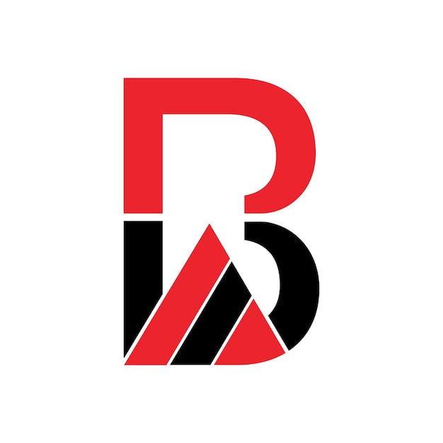 Desenho da letra B do logotipo Simples vetores do logotipo B royalties