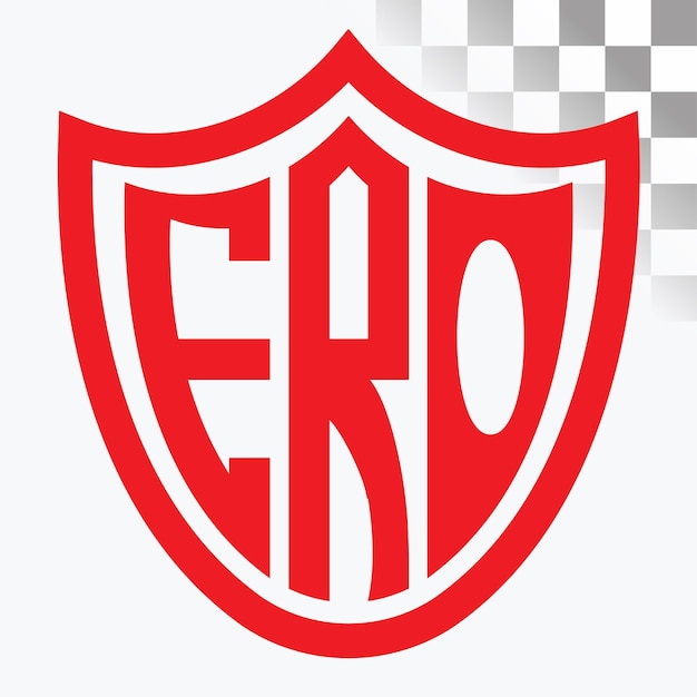 Vetor desenho da letra do logotipo da ero