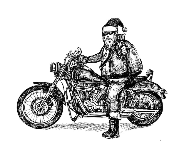 desenho do motociclista isolado desenhado à mão 1330831 Vetor no Vecteezy