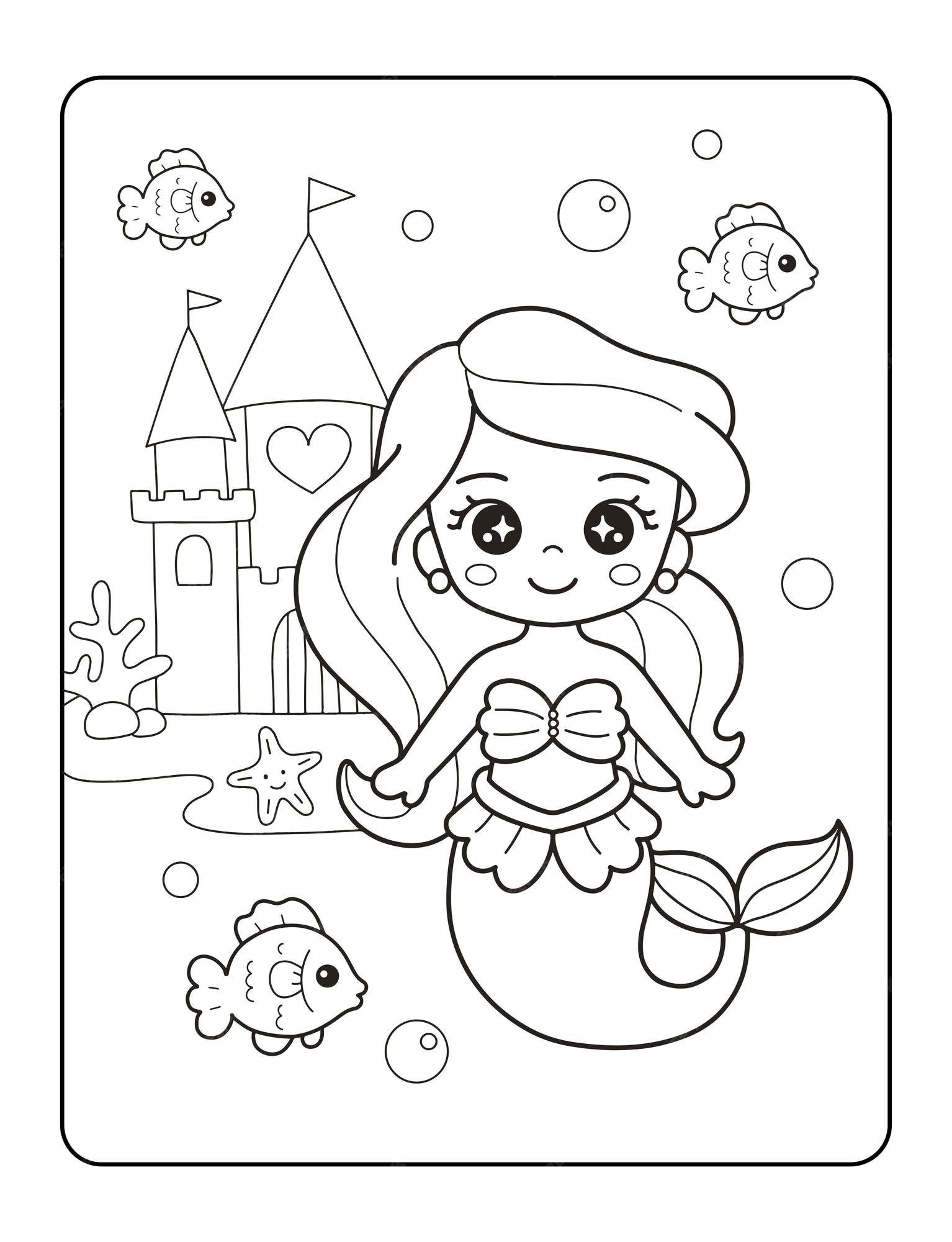 Desenhos para colorir de desenho de uma princesa de boneca para