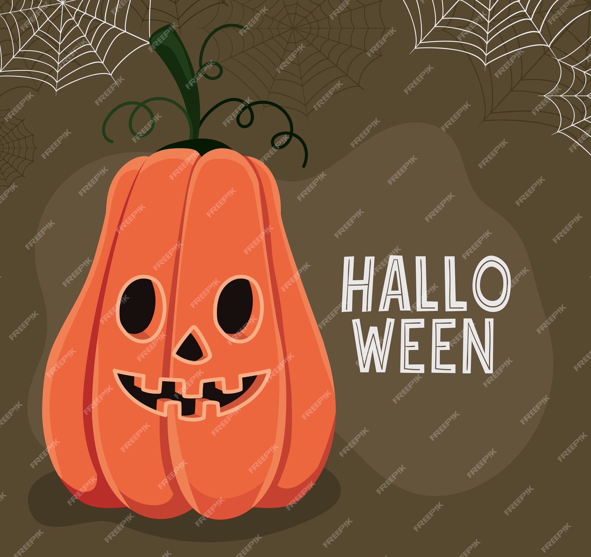 Banner Feliz De Halloween Com Aranha Assustadora Do Rosto Da Abóbora  Pendurada Em Teias De Aranha Isoladas Em Png Ou Elemento De F Ilustração do  Vetor - Ilustração de cartoon, assustador: 233205783