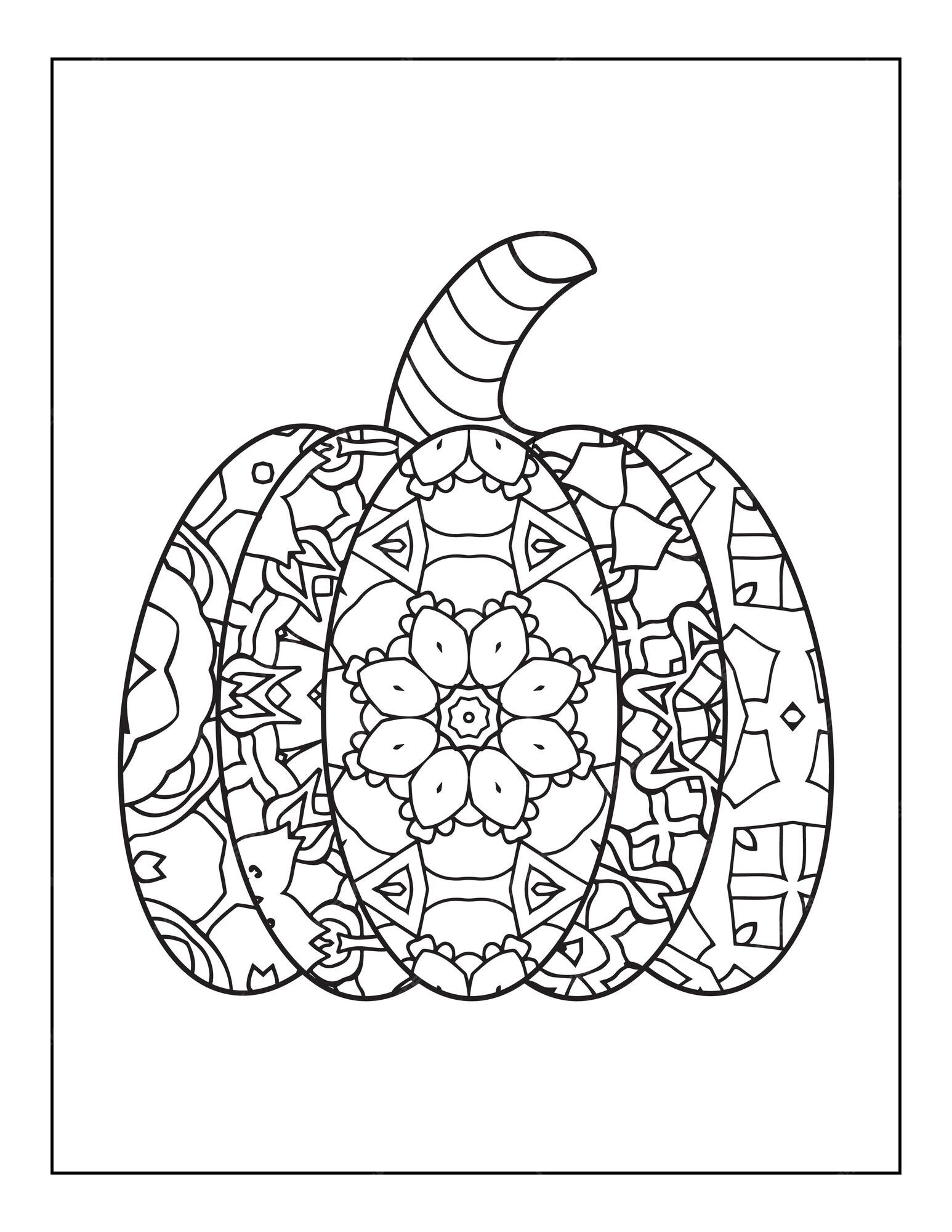 Desenhos de Abóbora de Halloween para colorir - Bora Colorir