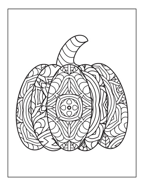 Desenho de abóbora de halloween para colorir