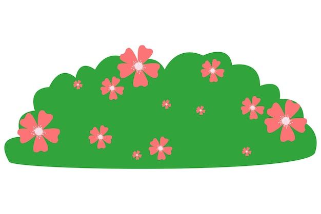 Desenho de adesivo de flor de primavera desenhado à mão