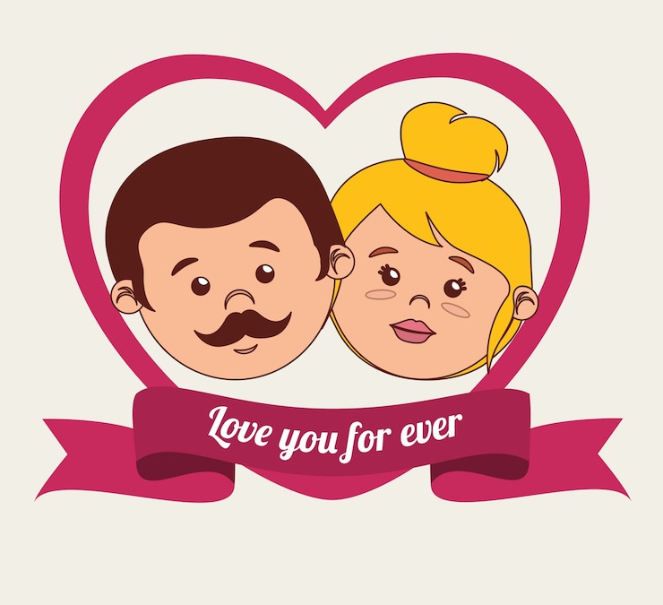 Vetor desenho de amor