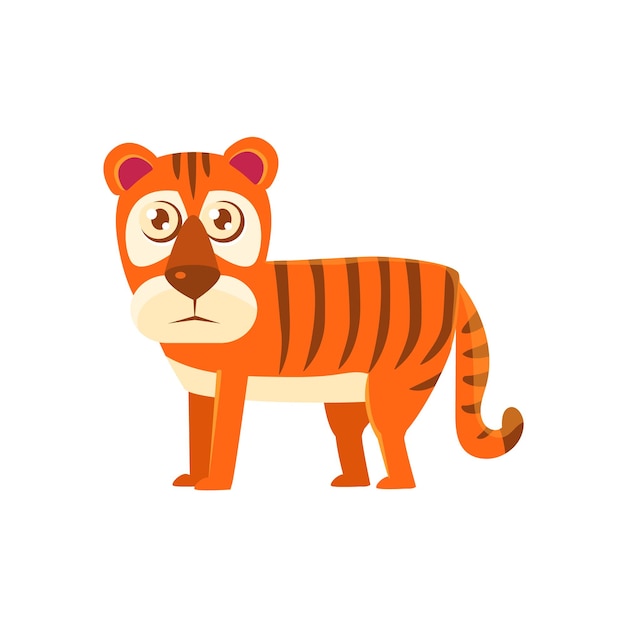 Desenho de animal exótico de brinquedo tigre