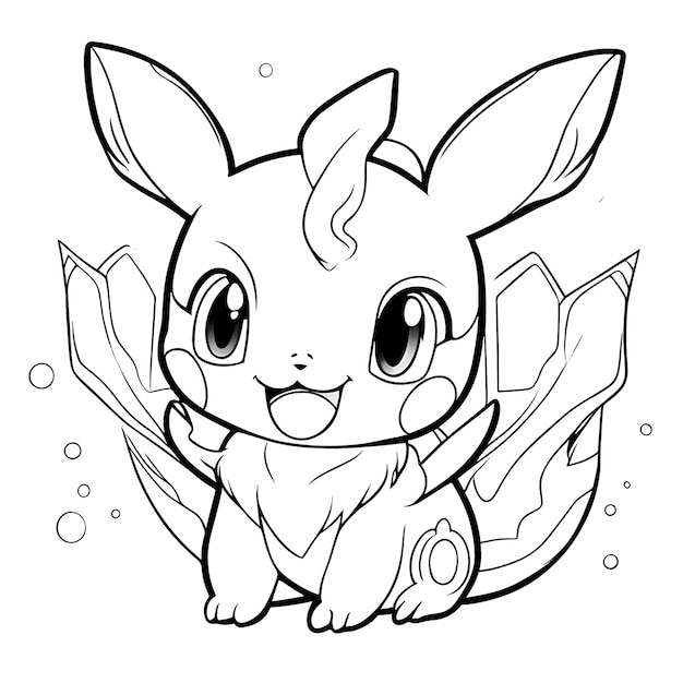 Pikachu para colorir - Desenhos Imprimir