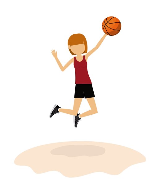 Desenho de avatar de atleta