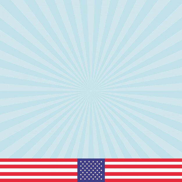 Desenho de bandeira americana