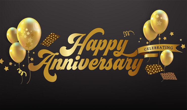 Vetor desenho de banner de aniversário feliz vector de celebração de aniversário