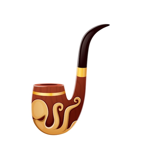 Desenho de cachimbo pirata, dispositivo resistido