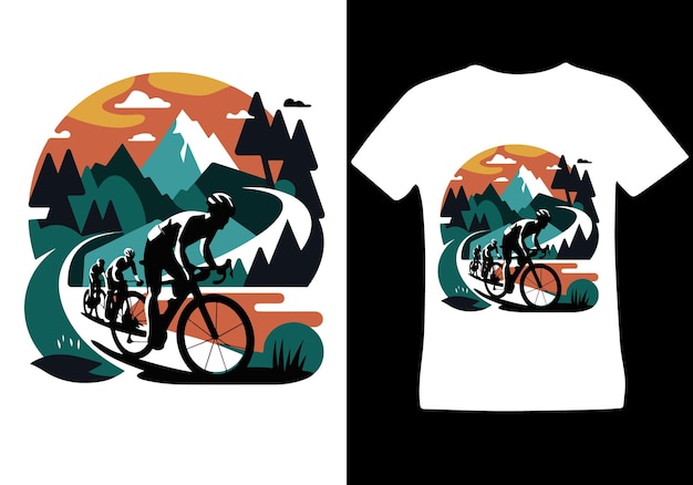 desenho de camisa de ciclismo gráficos vetoriais