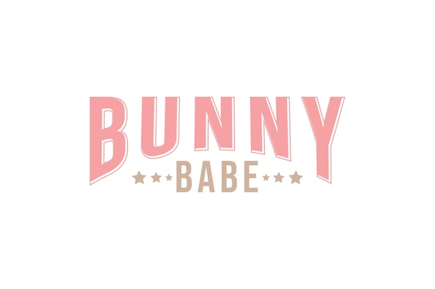 Vetor desenho de camiseta bunny babeb easter bunny