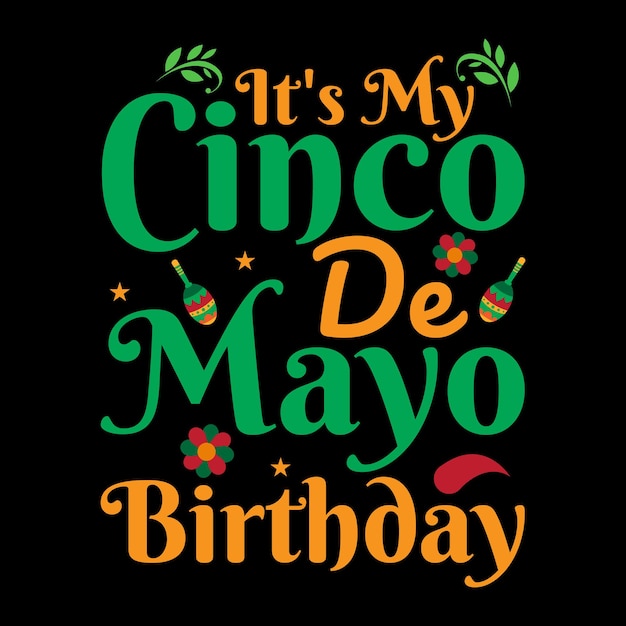 Desenho de camiseta Cinco de Mayo
