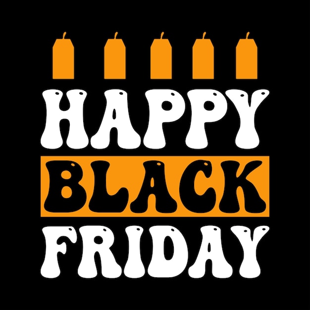 Vetor desenho de camiseta de black friday black friday poster de black friday