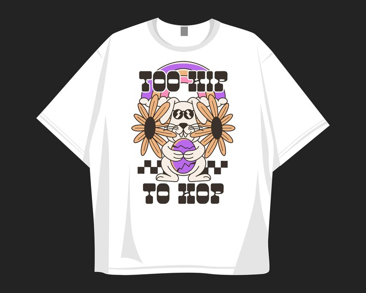 Vetor desenho de camiseta de desenho animado retro dos anos 90