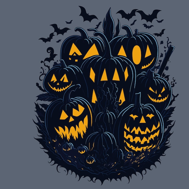 Desenho de camiseta de halloween pronto para impressão