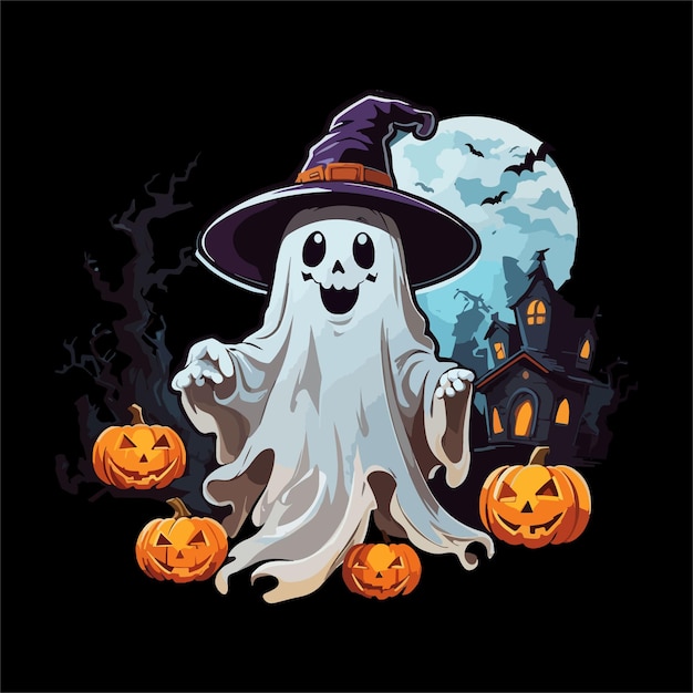 Vetor desenho de camiseta de halloween