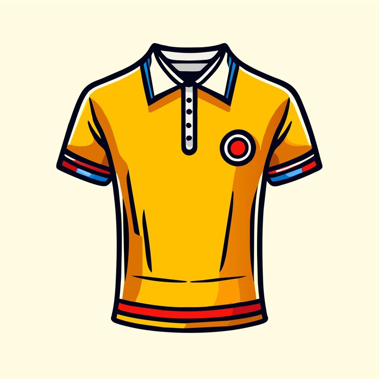Vetor desenho de camiseta de polo
