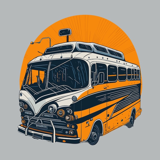 Desenho de camiseta de verão retro vintage