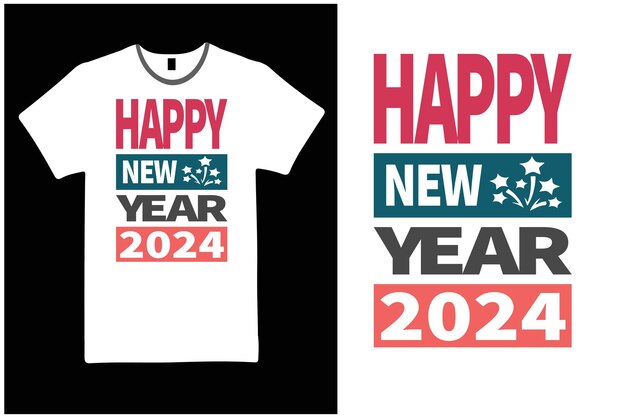 Desenho de camiseta para o ano de 2024