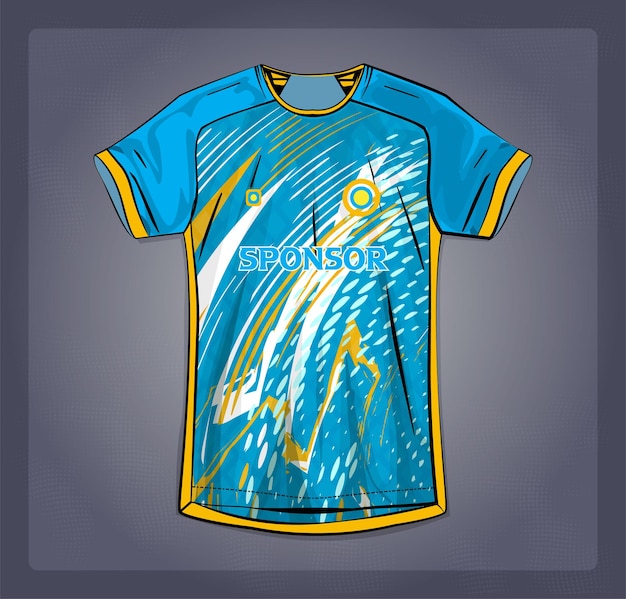 Vetor desenho de camisola de futebol para sublimação ou desenho de camisa desportiva