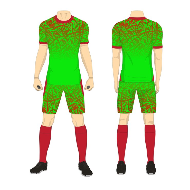 Vetor desenho de camisola de futebol sublimada