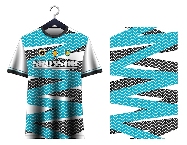 Vetor desenho de camisola de futebol uniforme de clube de futeblol modelagem de camisa de futebal desenho vetorial